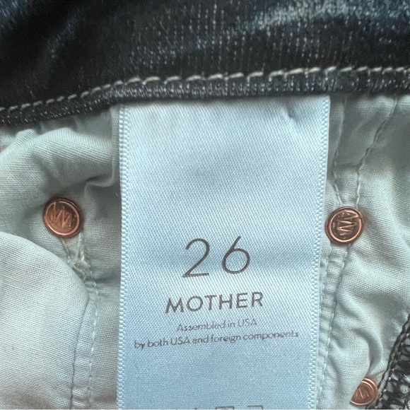 MOTHER The Looker Crop Jeans SZ 26 On the Edge Wash Skinny Classic Casual - Picture 9 of 10